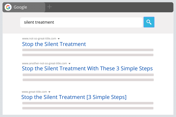 Silent Treatment Search Results